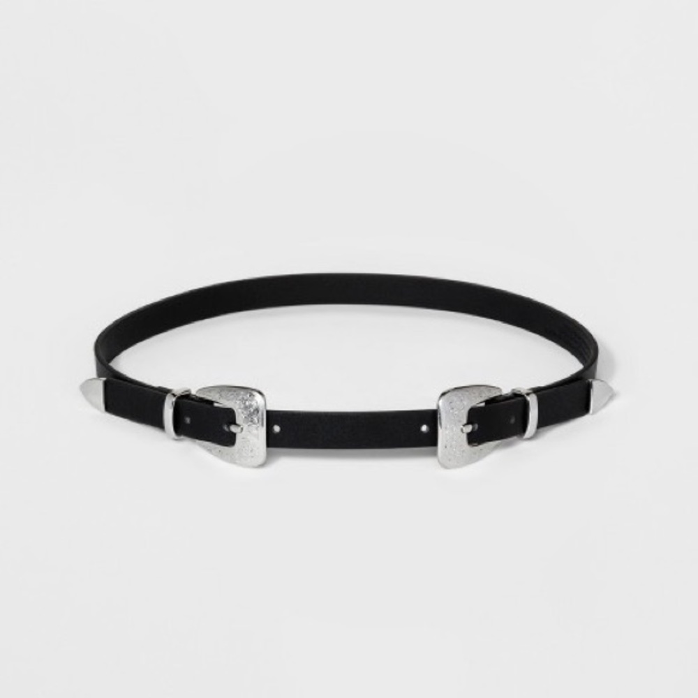 Double black western belt